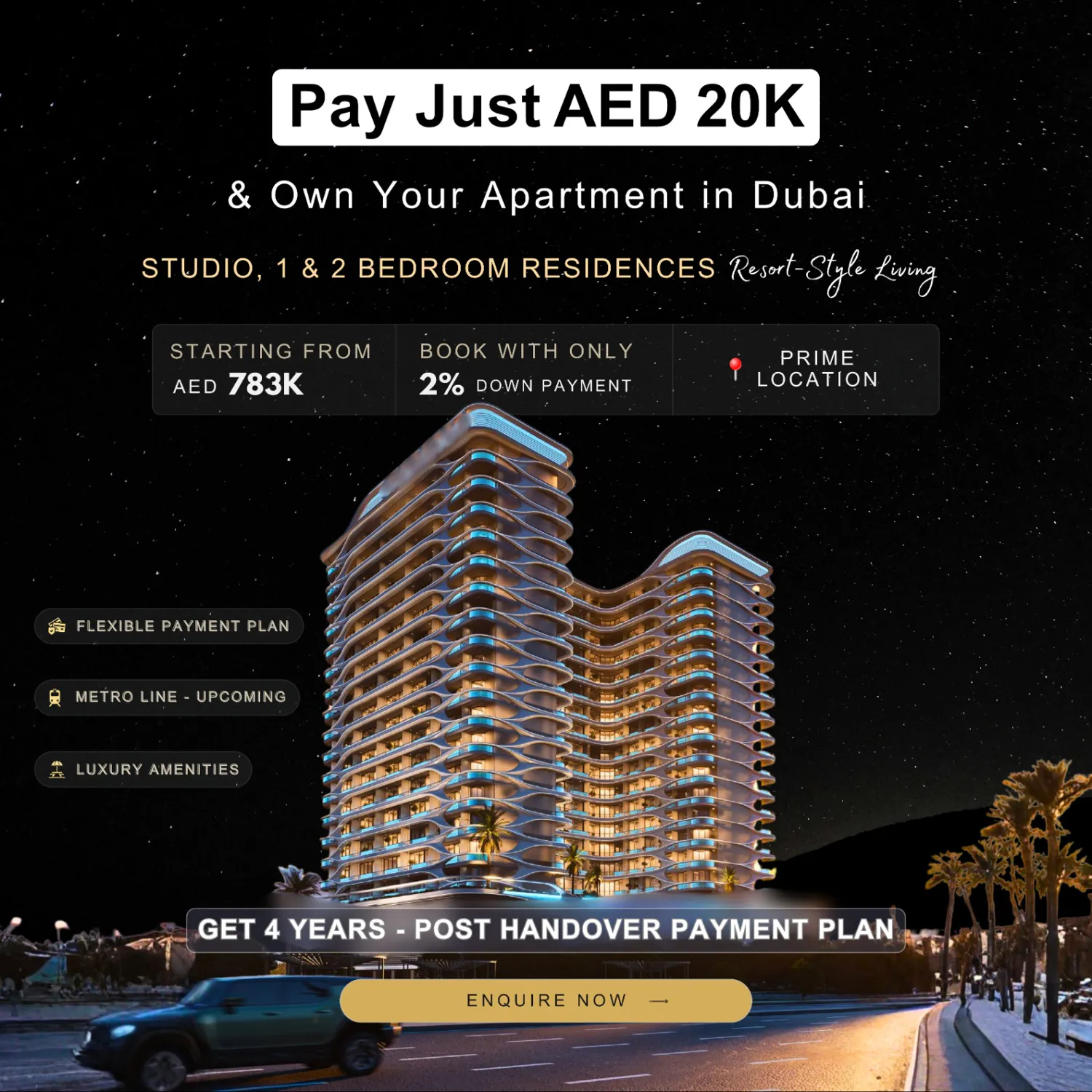 Real estate market analysis with charts and model houses